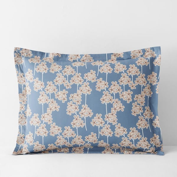 The Company Store Company Organic Cotton Lizzie Blossom Multi Cotton Percale King Sham