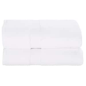 Cotton Super Plush White 2-Pcs Bath Towel Set