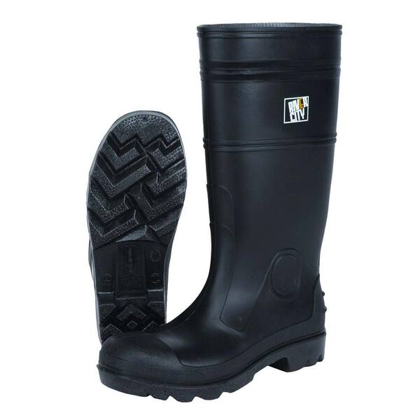 MSA Safety Works Men's Waterproof Work Boots - Soft Toe - Black Size 9(M)