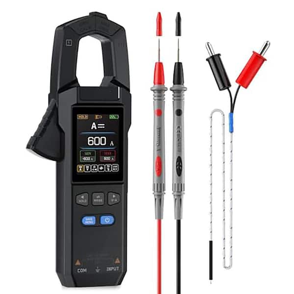 DMC-100 750V 600A Amp AC/DC Digital Clamp Test Meter True RMS Waveform Display NCV Temperature Power