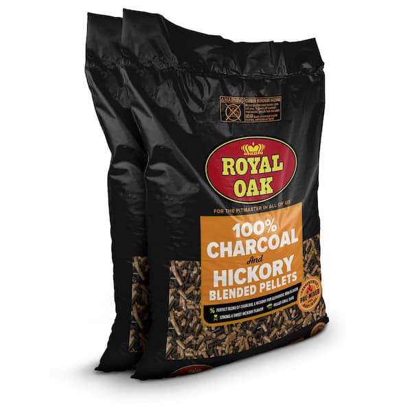 20 lbs. Charcoal and Hickory Blended Pellets (2-Pack)
