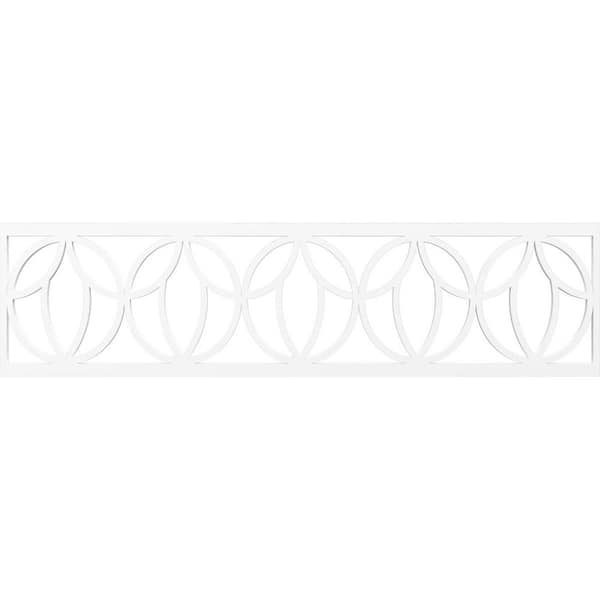 Ekena Millwork Shoshoni Fretwork 0.375 in. D x 47 in. W x 12 in. L PVC Panel Moulding