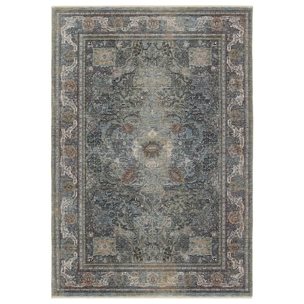 Machine Washable Water and Dirt Proof Area Rug Blue Bungalow Rose Rug Size: Rectangle 8'8 x 12