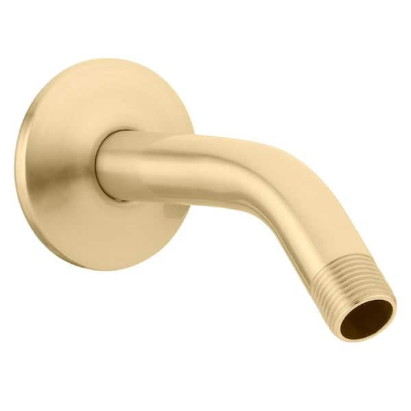 Glacier Bay 8 in. Shower Arm and Flange in Matte Gold 3075-504-GBMG ...