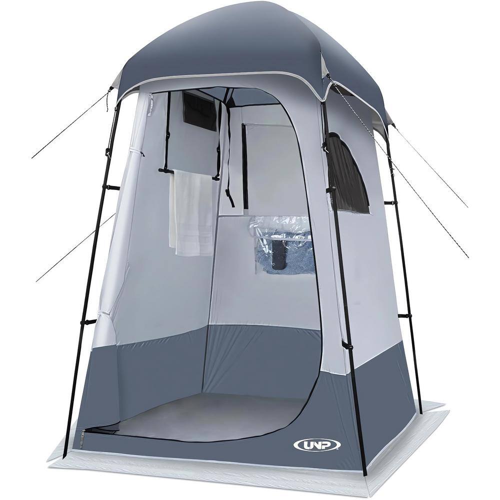 Gray Shower Tent, Outdoor Camping Privacy Shelter-Dressing Changing Room-Po