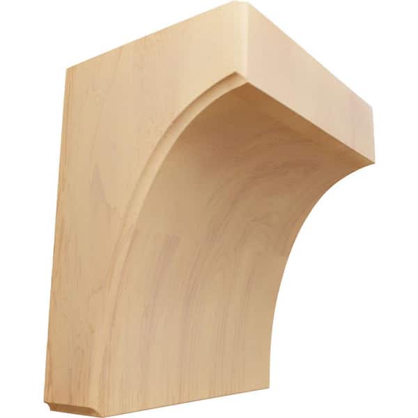 Ekena Millwork 4 in. x 5-1/2 in. x 6 in. Unfinished Red Oak Clarksville Corbel