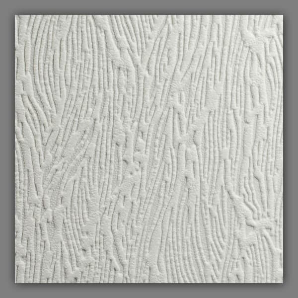 Graham & Brown Forest Bark in White Paintable Wallpaper Vinyl Peelable Wallpaper (Covers 56 sq. ft.)