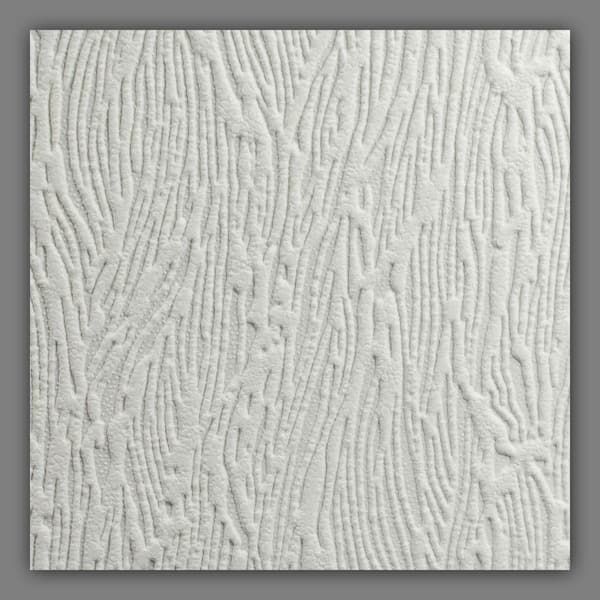 Forest Bark White Paintable Wallpaper