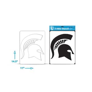Michigan State Spartan Helmet Mini Stencil