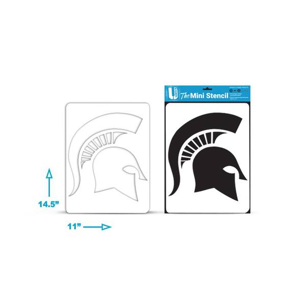 U Stencil Michigan State Spartan Helmet Mini Stencil Msoos 2 The Home Depot