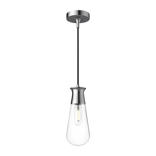 ALORA MOOD Marcel 4 in. 1 Light 60-Watt Chrome Pendant Light