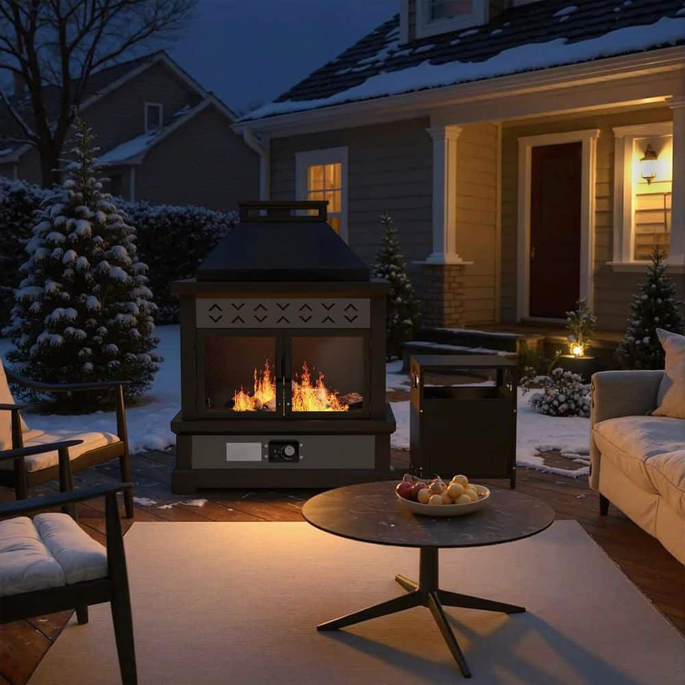 47 in. 50000BTU Propane Outdoor Fire Pit Table Modern Outdoor Gas Fire Table price history on PriceWatchPro