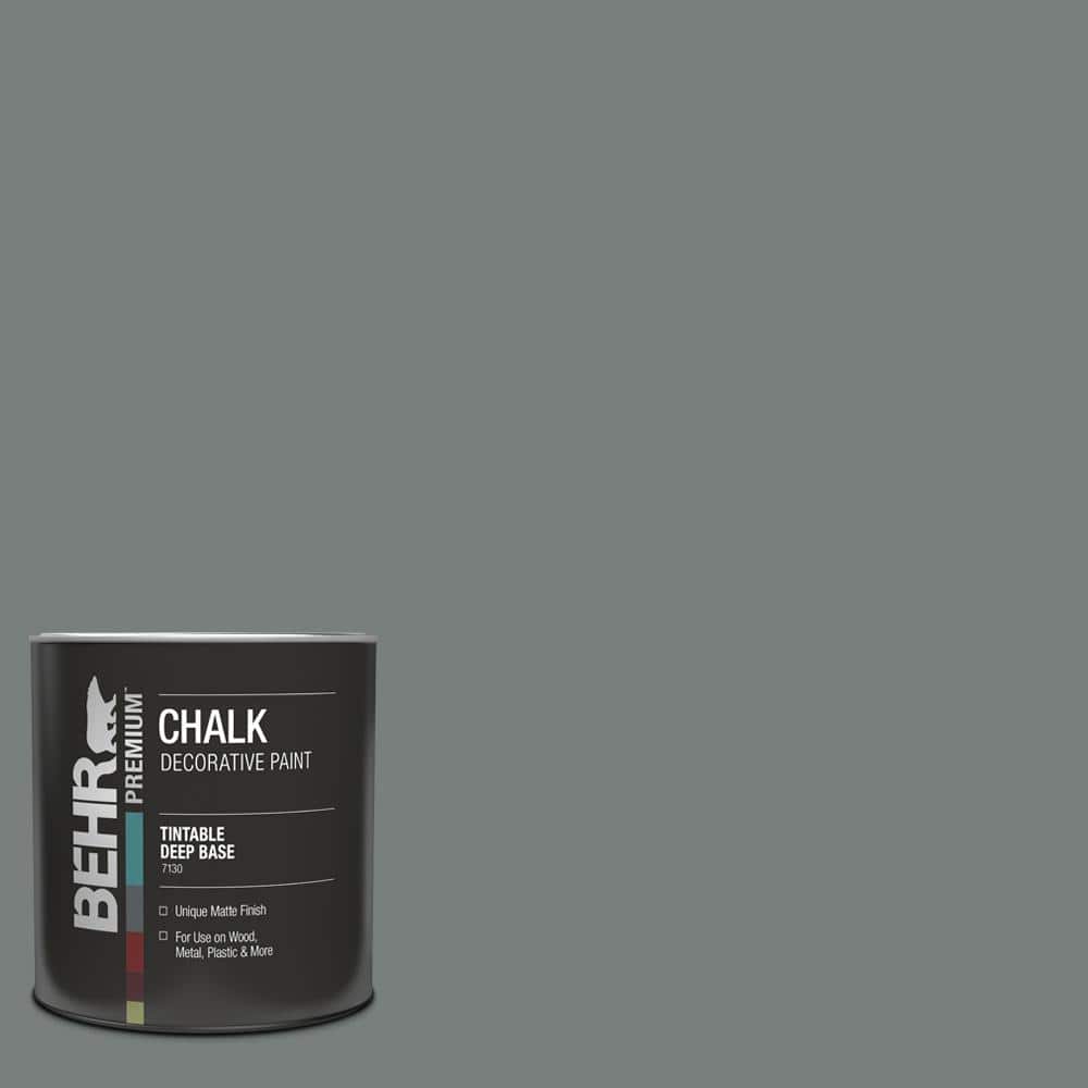 1 qt. #PPU25-18 Shutter Gray Interior Chalk Finish Paint