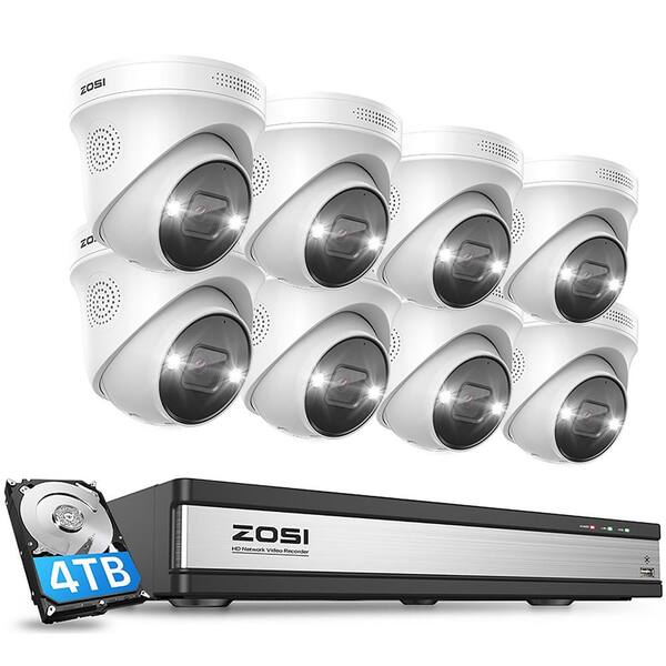 8 camera 16 channel 4k ultra hd nvr security system