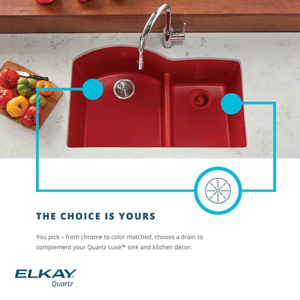 Elkay Polymer Disposer Fitting for 3-1/2 in. Sink Drain Opening in  Parchment LKQD35PA The Home Depot
