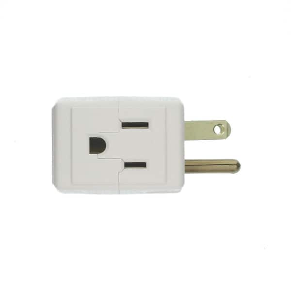 Triple Cube Grounding Adapter 125 Volt Details about   Leviton 692-W 15 Amp White 