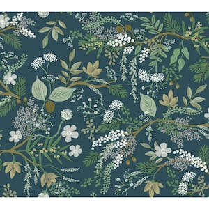 Darrin Zen Dahlia 16.5' L x 20.5 W Peel and Stick Wallpaper Rol Steelside Color: Green/Taupe