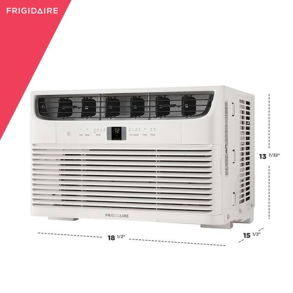 frigidaire window mounted room air conditioner 8000 btu in white