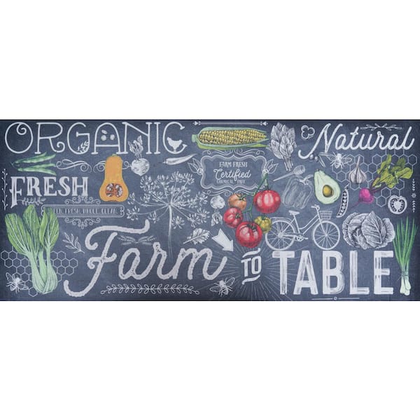 BENISSIMO Farm To Table 24 in. x 56 in. Kitchen Mat