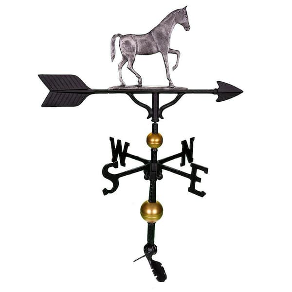Montague Metal Products 32 in. Deluxe Swedish Iron Gaited Horse Weathervane