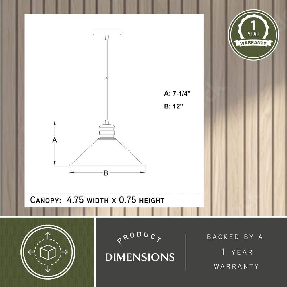 Akron 12" Matte White Interior Industrial Cone Pendant Light