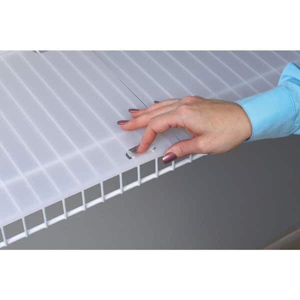 16 in. x 96 in. White Vinyl Shelf Liner