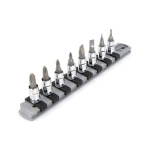 1/4 in. Drive Phillips/Slotted Bit Socket Set (8-Piece)