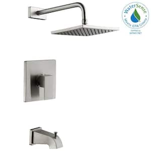 Marx Single-Handle 1-Spray Tub and Shower Faucet in Brushed Nickel (Valve Included)