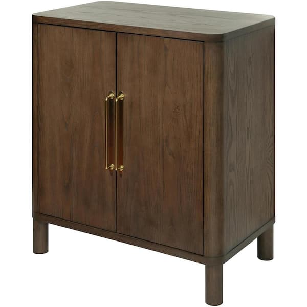 Galey Alix xLivabliss Marshall Modern Cabinet, 34 in. H x 30 in. W x 18 in. D, Dark Brown