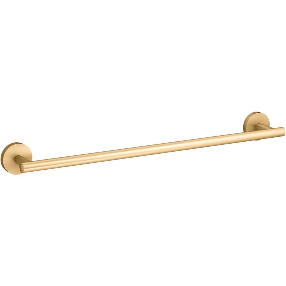 KOHLER Elate 18 in. Wall Mount Towel Bar in Vibrant Brushed Moderne Brass