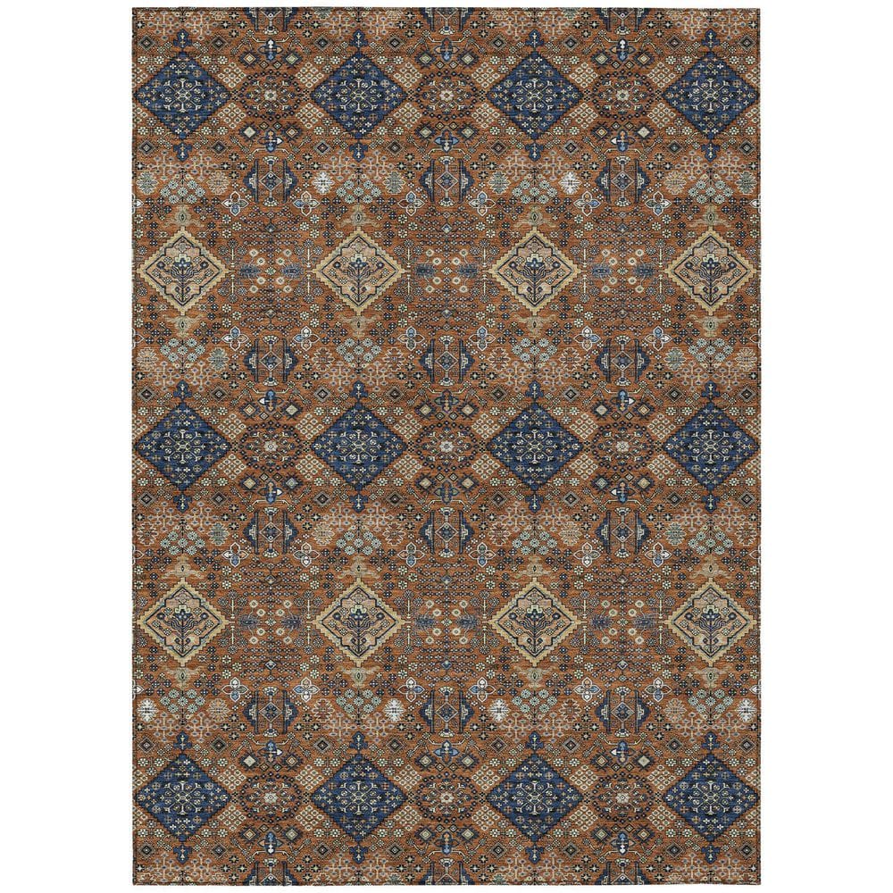 Chantille Machine Washable Indoor/Outdoor Abstract ACN2478 Paprika 10 ft. x 14 ft. Area Rug price history on PriceWatchPro