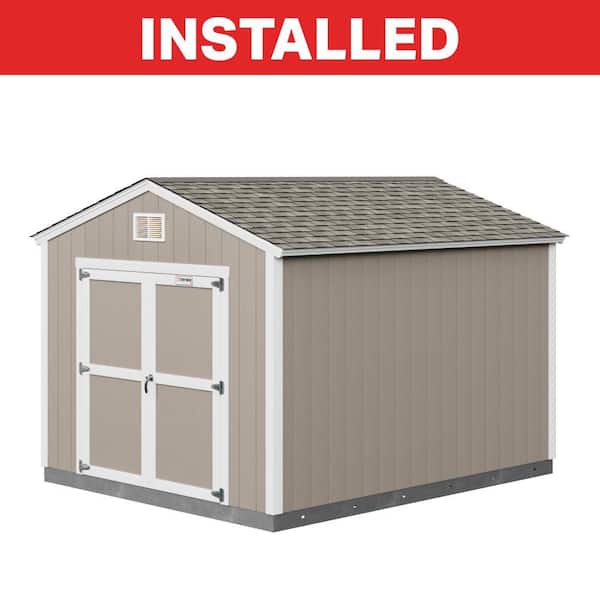 Tahoe Series Genoa Installed Storage Shed 10 ft. x 12 ft. x 8 ft. 10 in. (120 sq. ft.) 7 ft. High Sidewall