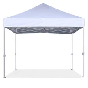 Eur max Commercial 10 ft. x 10 ft. Purple Pop Up Canopy Tent with Roller Bag