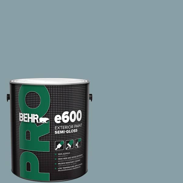 1 gal. #BNC-18 Aqua Gray Semi-Gloss Exterior Paint