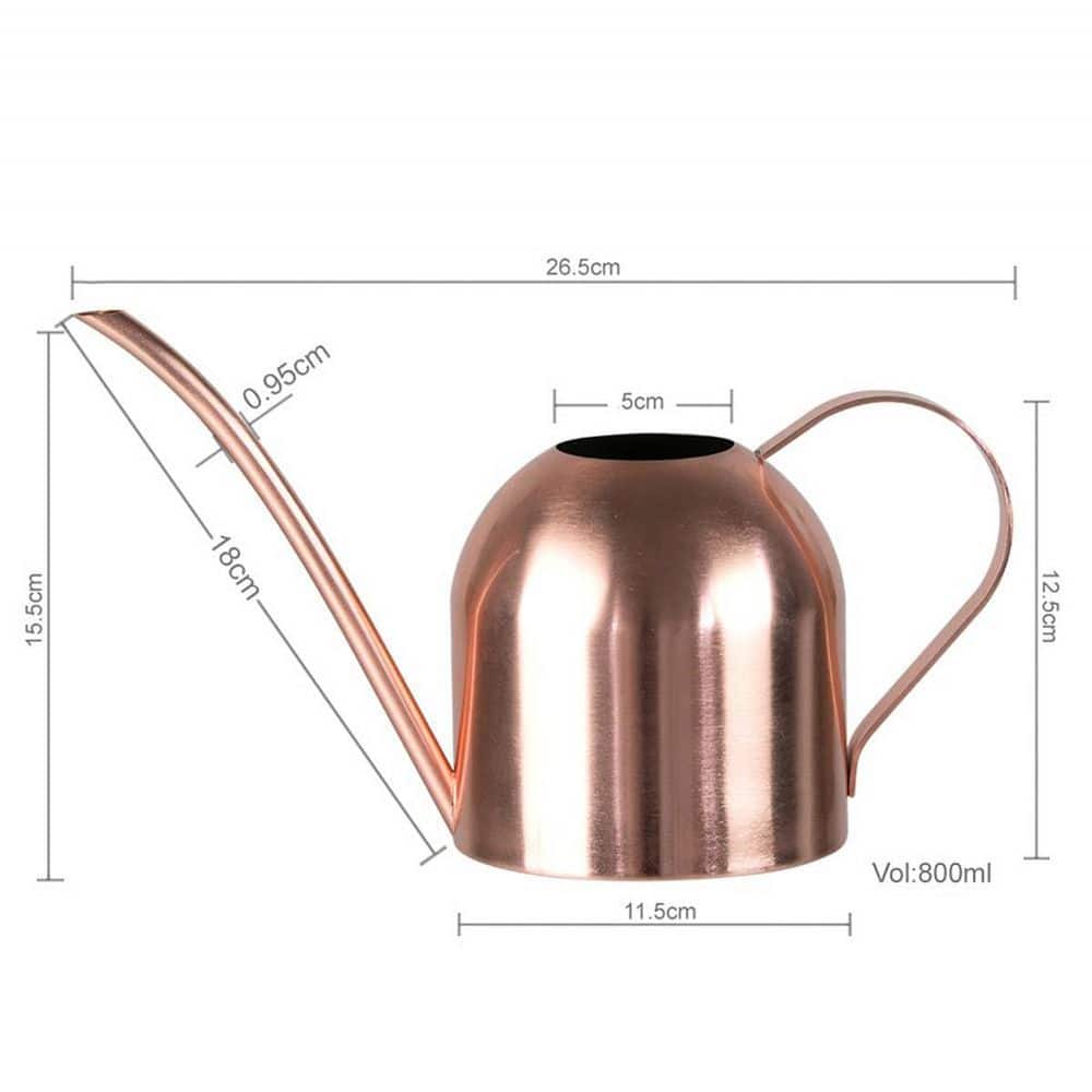 30 oz. Stainless Steel Copper Watering Can for Garden