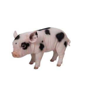 Baby Pig with Black Spots Statue