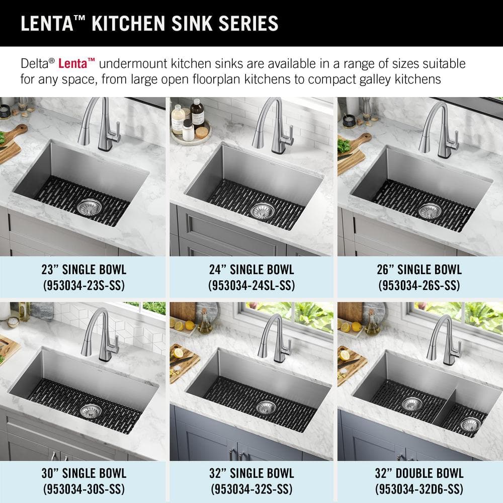 Delta 30" Stainless Steel Single Bowl Undermount Kitchen Sink
