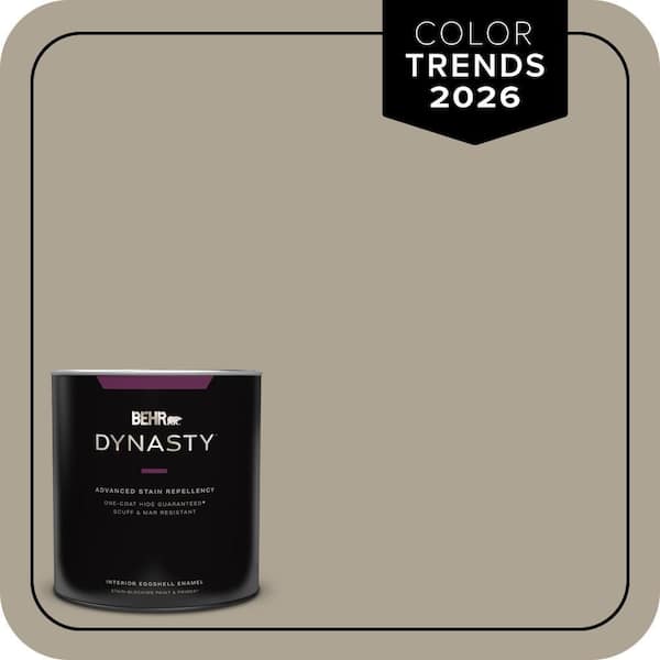1 qt. #HDC-NT-14 Smoked Tan One-Coat Hide Eggshell Enamel Interior Stain-Blocking Paint and Primer
