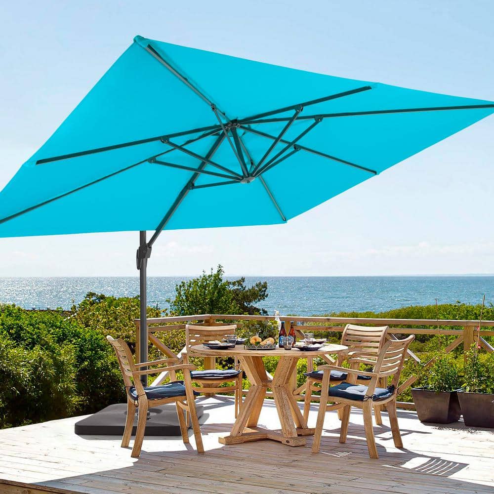 Lake Blue Premium 11.5 x 9 ft. Cantilever Patio Umbrella with a Base and 360° Rotation and Infinite Canopy Angle price history on PriceWatchPro