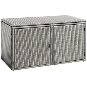 88 Gal. Steel Patio Storage Container Box Deck Box