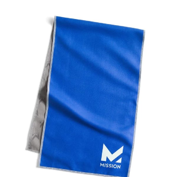 Mission Unisex Blue Microfiber Cooling Towel