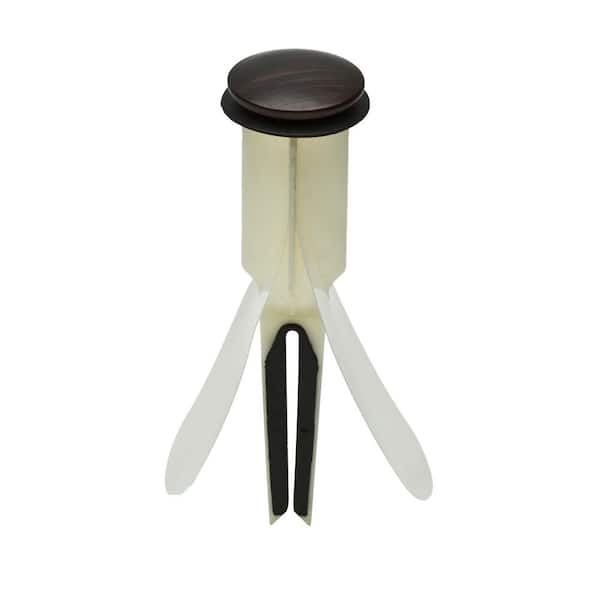 PF WaterWorks 1.5 in. Cap Dia HairFREE Universal, No Clog, Easy Install/Remove Pop-Up Stopper in Oil Rubbed Bronze
