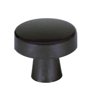 Blackrock 1-5/16 in. (33mm) Modern Black Bronze Round Cabinet Knob