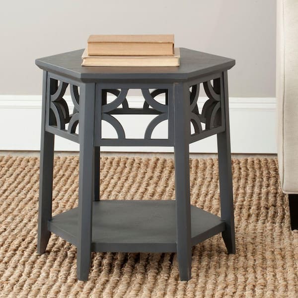 SAFAVIEH Connor Dark Gray End Table
