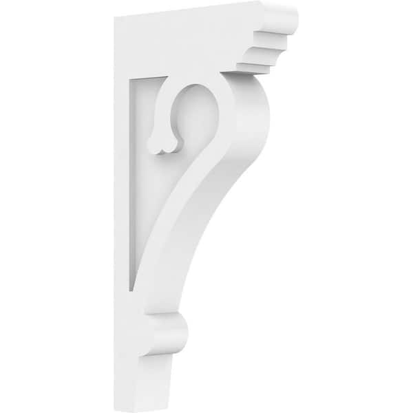 Ekena Millwork 2 in. x 16 in. x 8 in. Standard Mayflower Unfinsihed Architectural Grade PVC Corbel