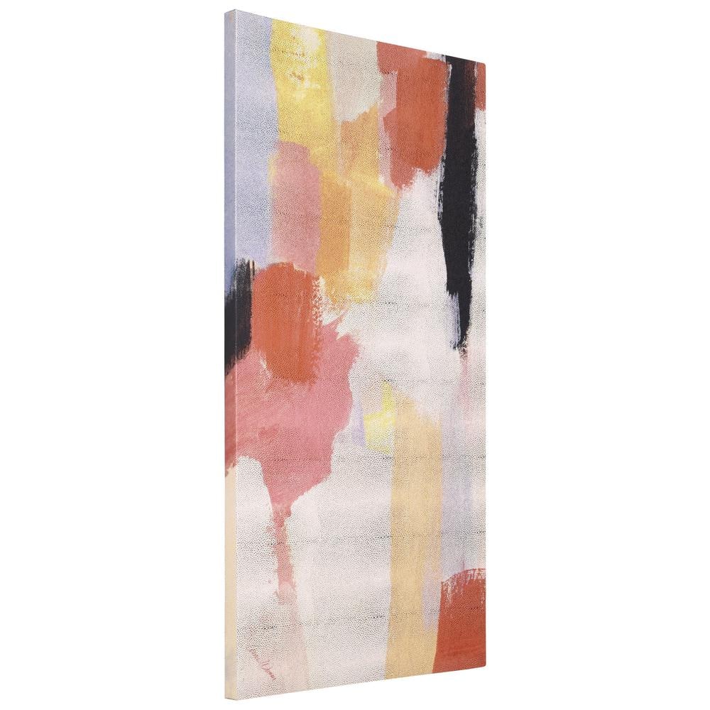 Vibrant Harmony I Gold Metallic Shagreen Wrapped Canvas Wall Art