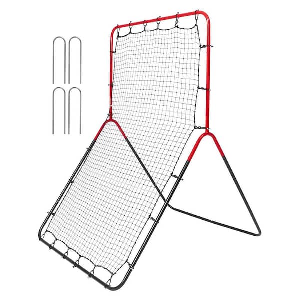 SKYSHALO Soccer Trainer, 2-in-1 Portable Soccer Rebounder, 71 in. x 40 in. Iron Soccer Equipment, Sports Football Rebounder