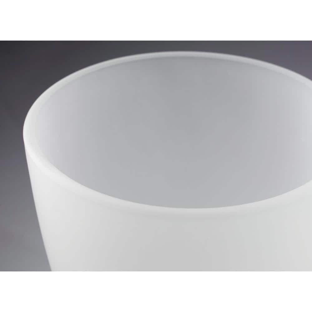 Polished Chrome 5-Light Bath Vanity with Etched Glass Shades