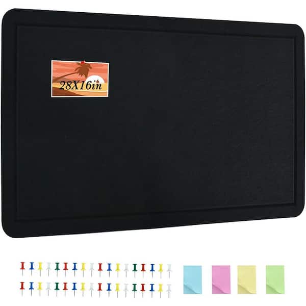 Lightomorrow Large Bulletin Board - 48 X 36 Inches, Decorative Felt Pin Board For Wall - 4' X 3' Foldable Photo Display Board With Self-Adhesive Tape, Includes 20 Push Pins - Gray - View #7