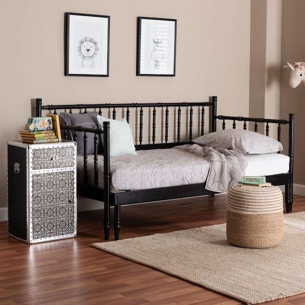 Marisela Black Twin to King Convertible Daybed